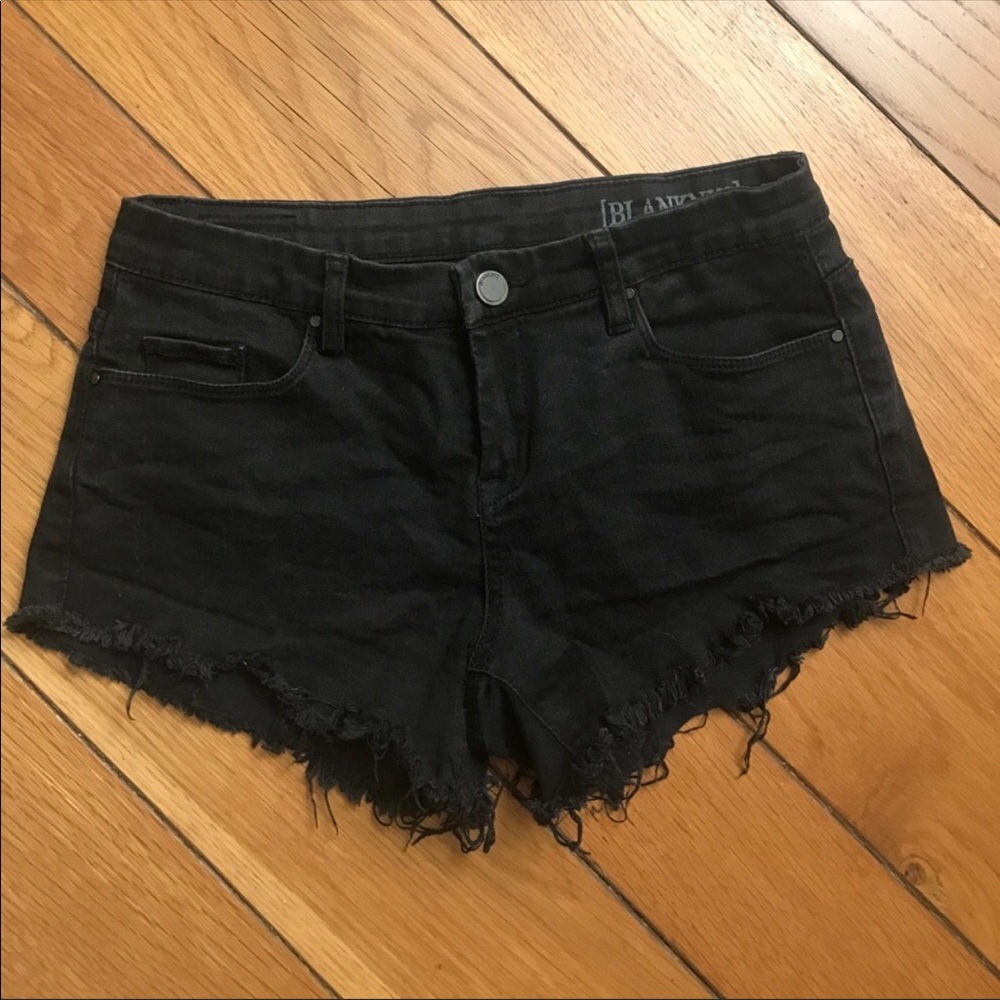 BlankNYC black denim shorts